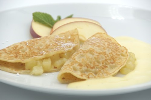 MINI CREPE RELLENO CON MANZANA